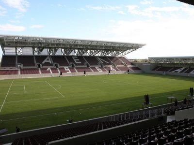 ÐÁÑÏÕÓÉÁÓÇ ÔÏÕ ÍÅÏÕ ÃÇÐÅÄÏÕ ÔÇÓ ÁÅË "AEL FC ARENA" 
 (ICON PRESS / ÉÙÁÍÍÏÕ ÃÉÙÑÃÏÓ)